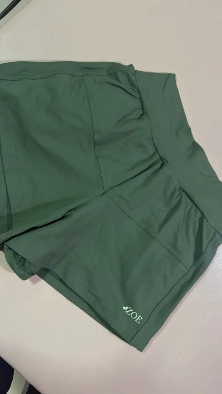 Short duplo de poliamida academia