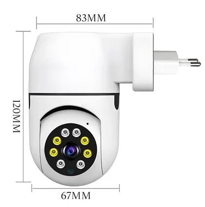 Câmera de Segurança WiFi com Tomada 3MP Monitoramento Interno e Conversa em 2 Vias z1560 - Foto 3