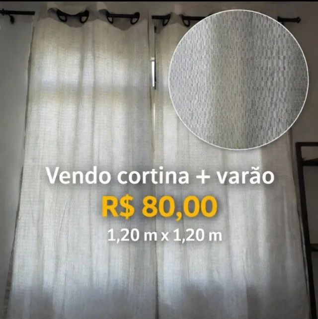 Cortina com varão 