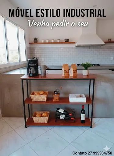Industrial-style shelf