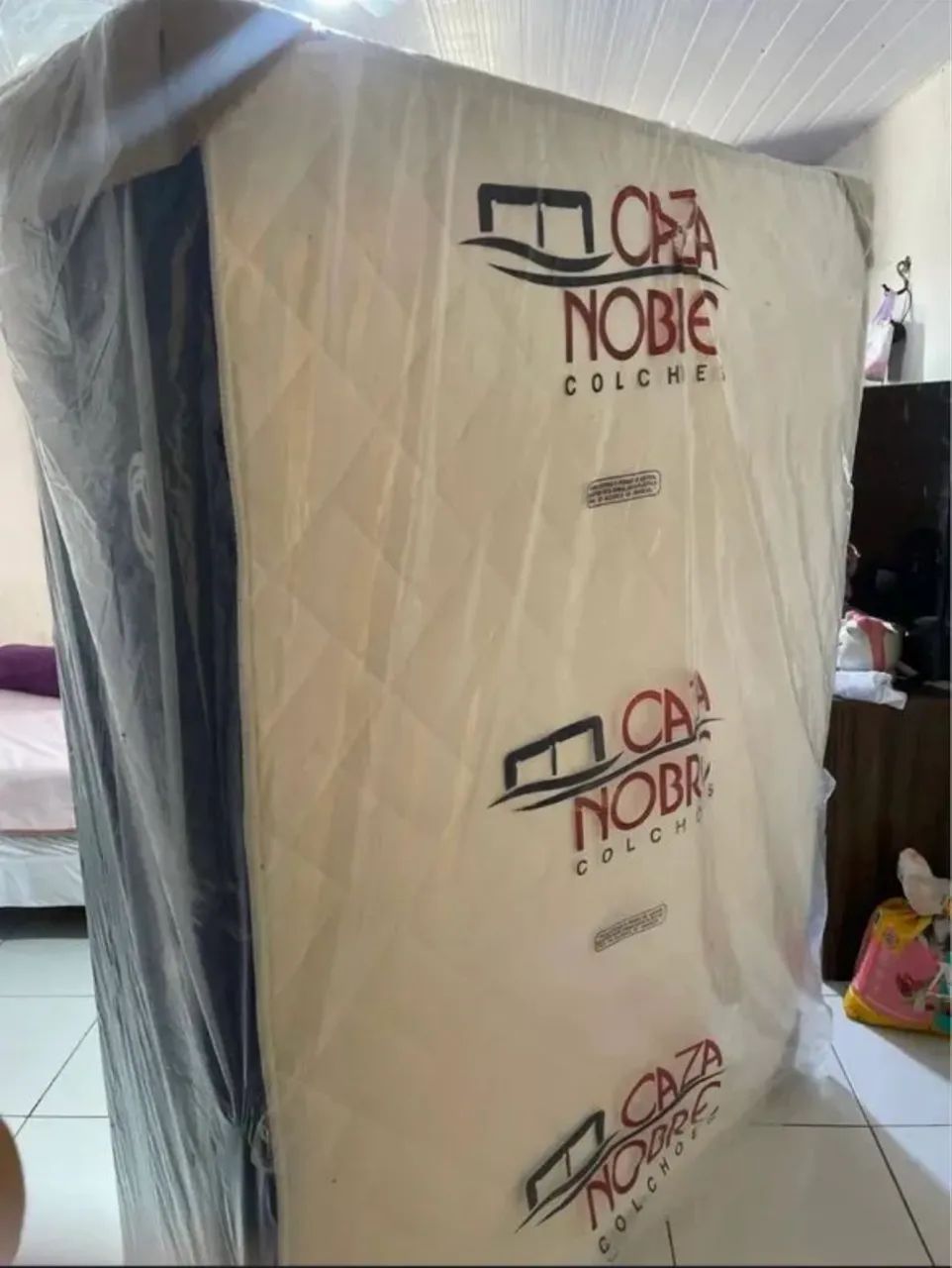 Cama Box Casal cama e base  Nova Nunca Usada - Confortável e de Excelente Qualidade - Foto 2