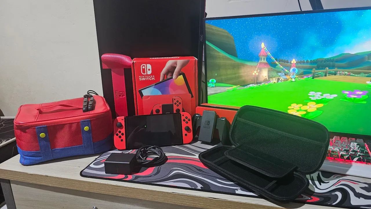 Nintendo Switch OLED - Edição especial do Mario