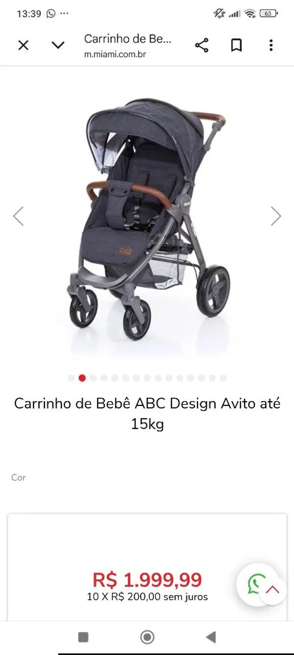 Carrinho de bebe abc design Avito - Foto 5