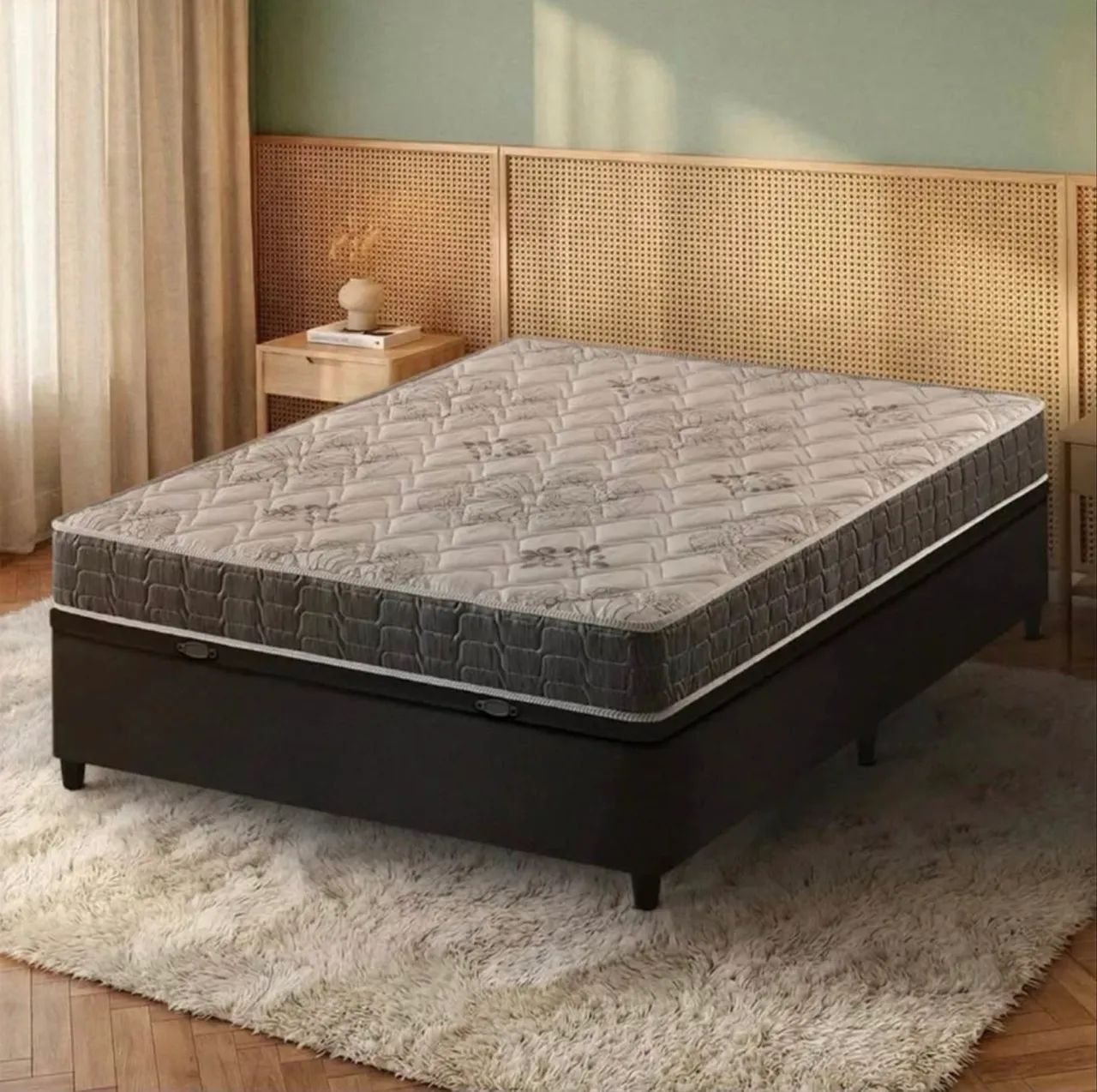 Cama Box Baù+ colchão casal frete grátis  - Foto 2