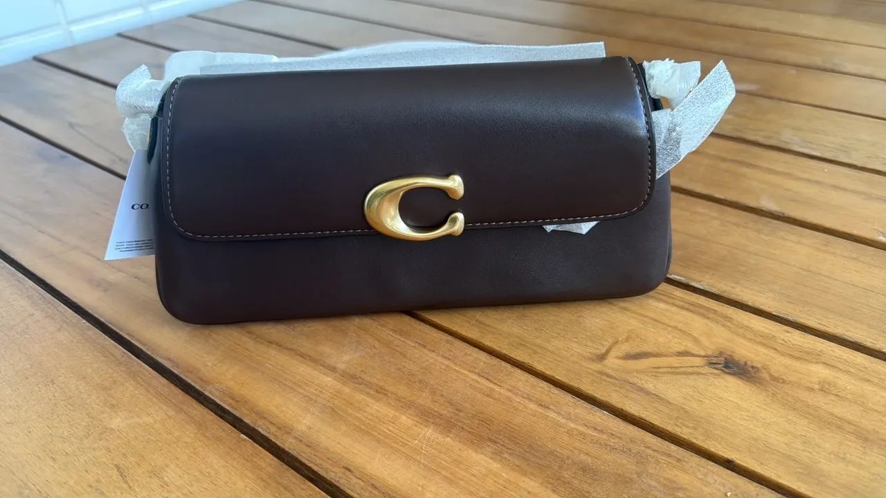  Bolsa Coach Jet Cam 16 Marrom (USA/2026/Original) - Foto 4