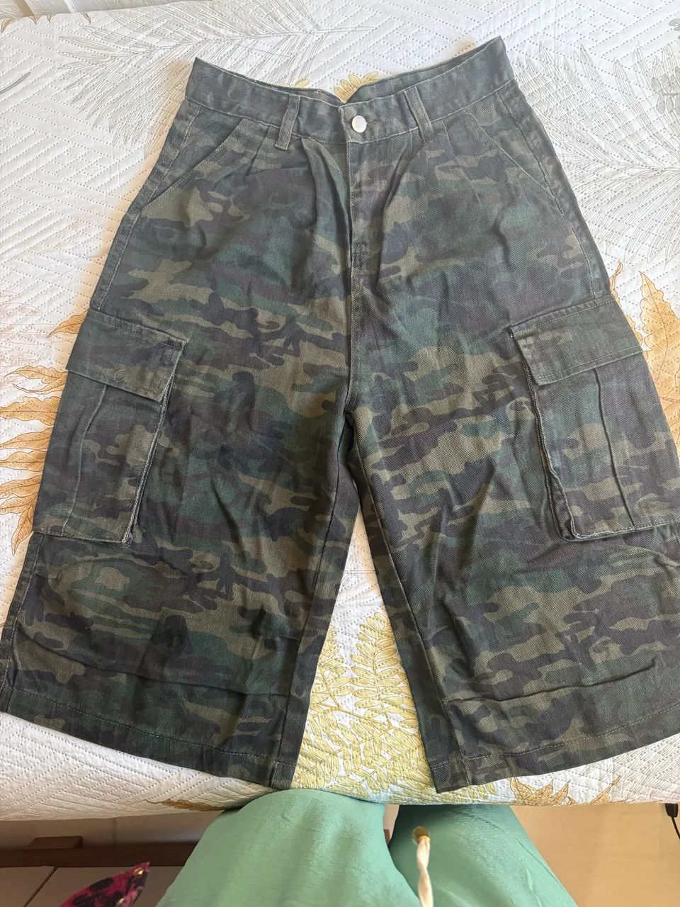 Bermunda 100% algodão camuflada  - Foto 4