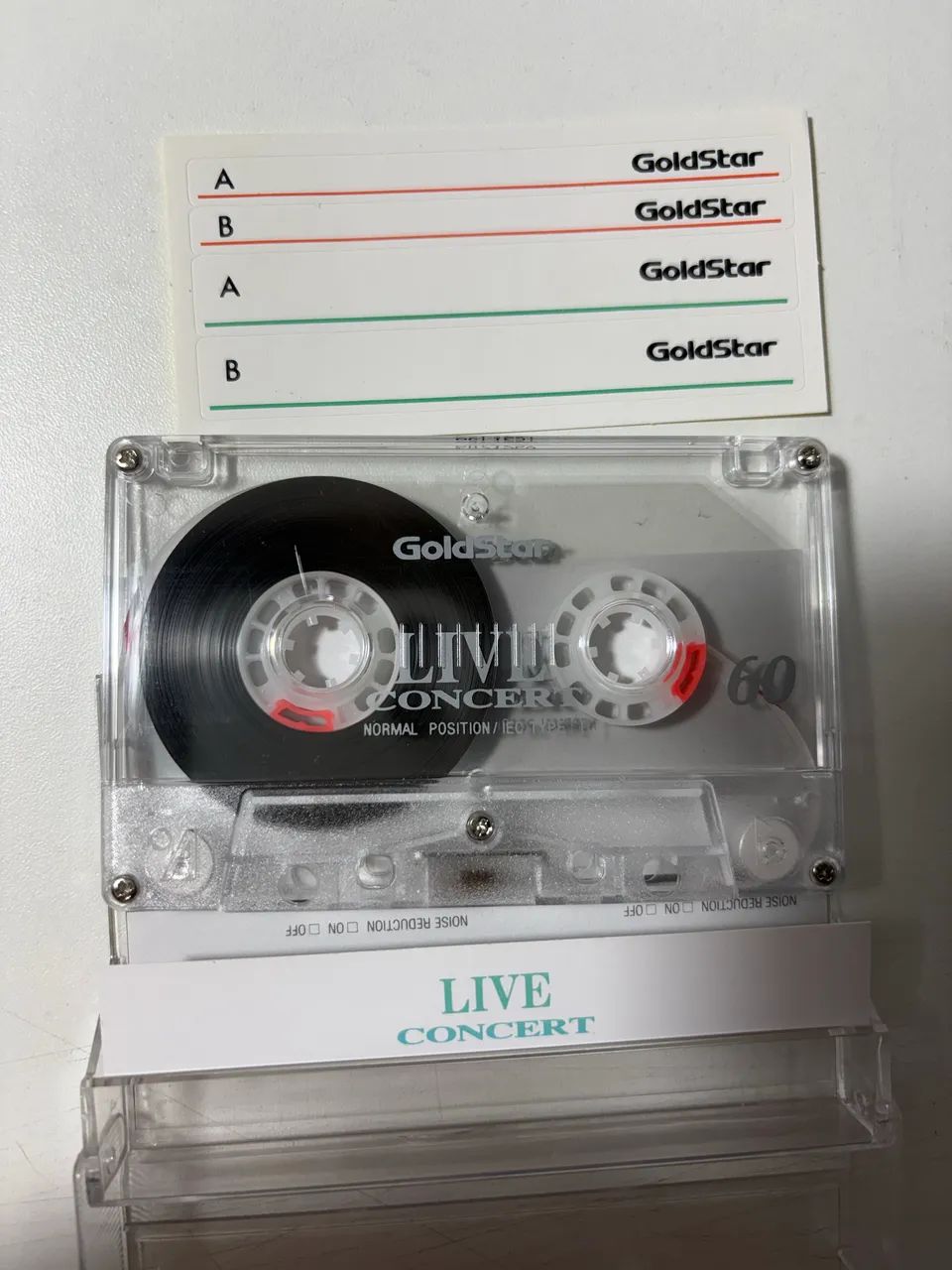 Fita cassete Goldstar Live Concert 60