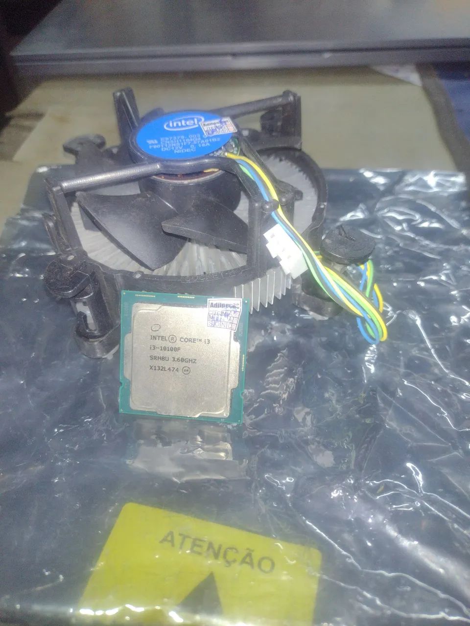  Intel i3-10100F 3.6Ghz - 10gen + Cooler( testado )