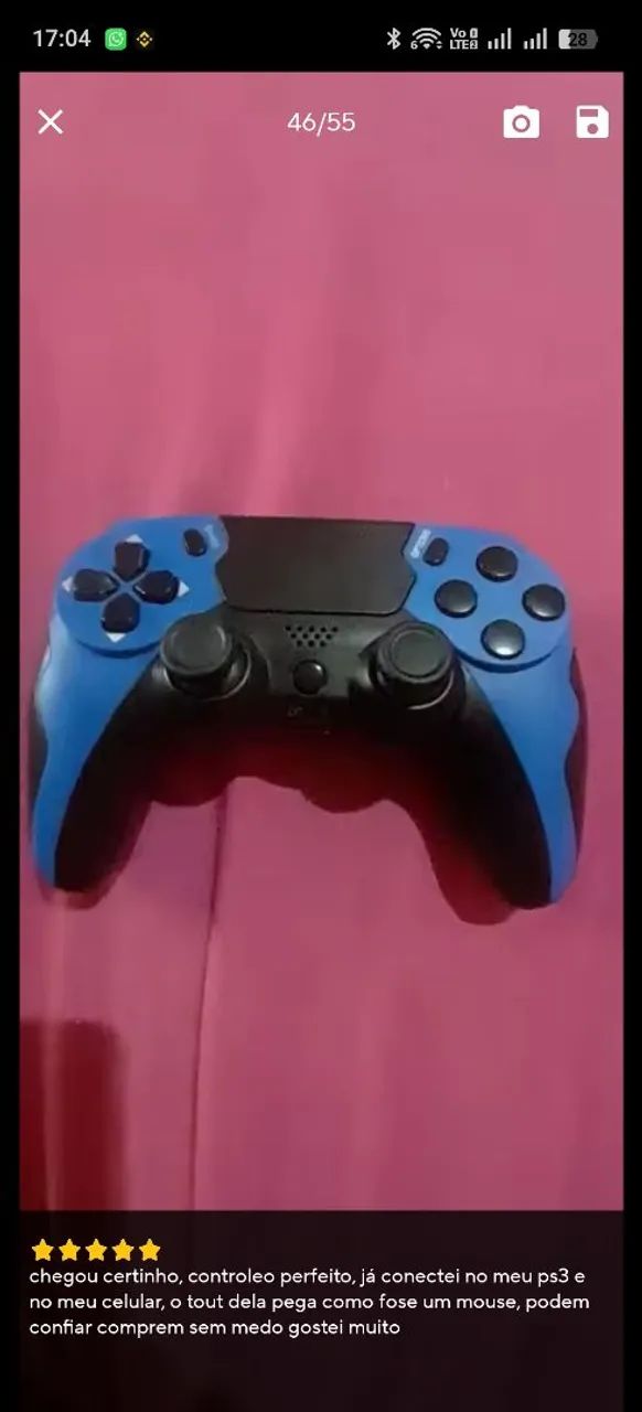 Controle Gaminja para Pc, Ps3, ps4, celular  - Foto 3