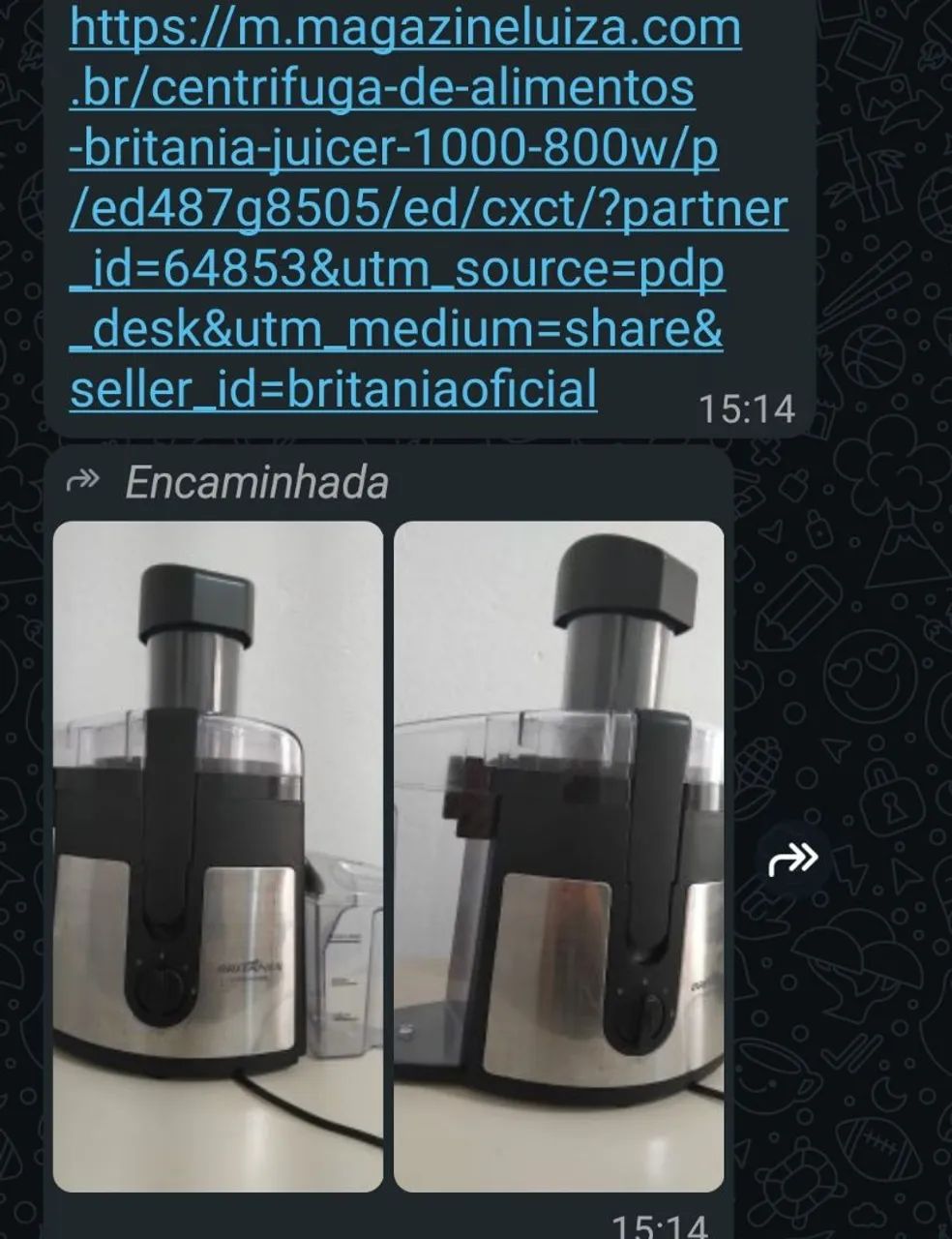 Centrífuga de alimentos 