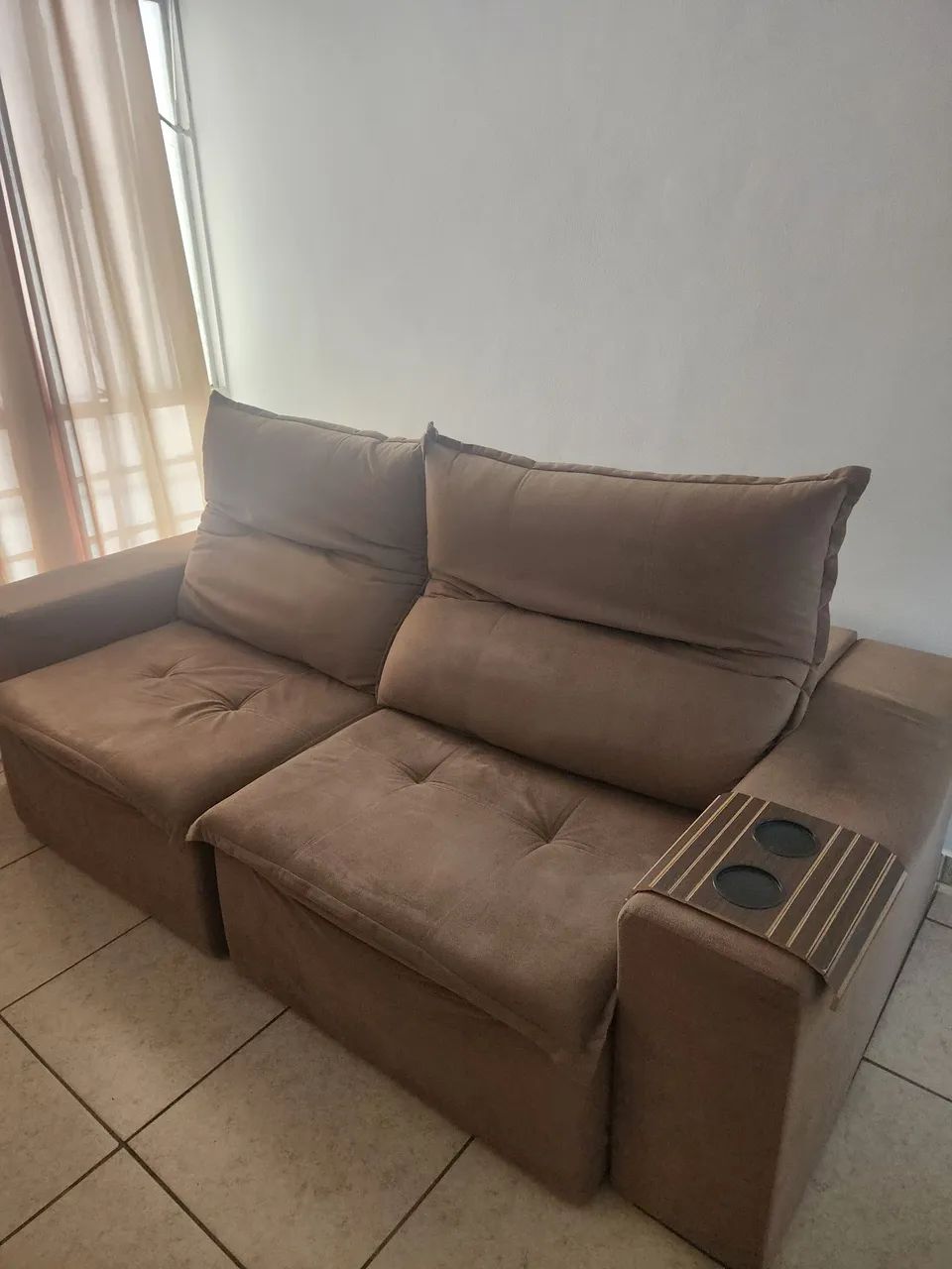 Sofá Retrátil e Reclinável Grande - Foto 3