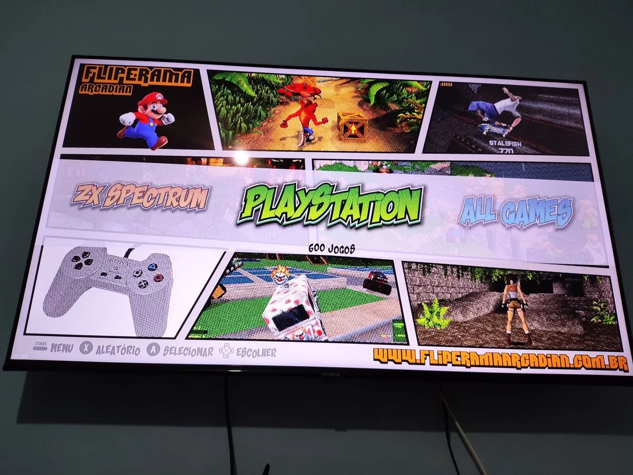Arcade fliperama 2 controles 22 mil jogos - Peças e Acessórios de