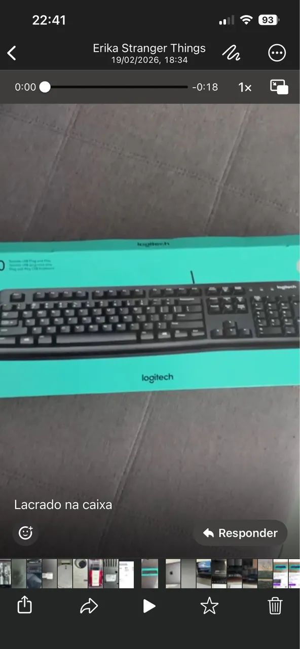 Teclado logitech 
