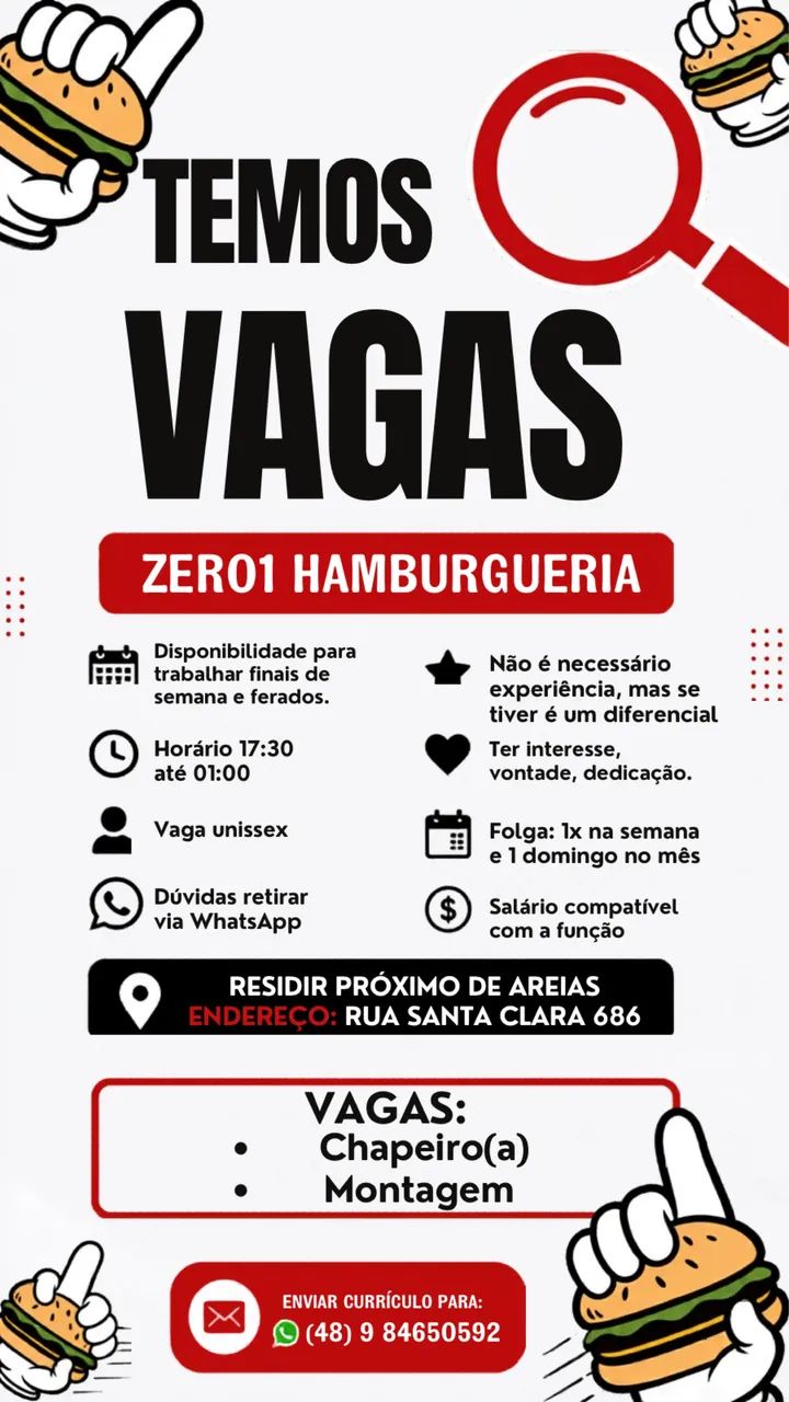 VAGA DE EMPREGO