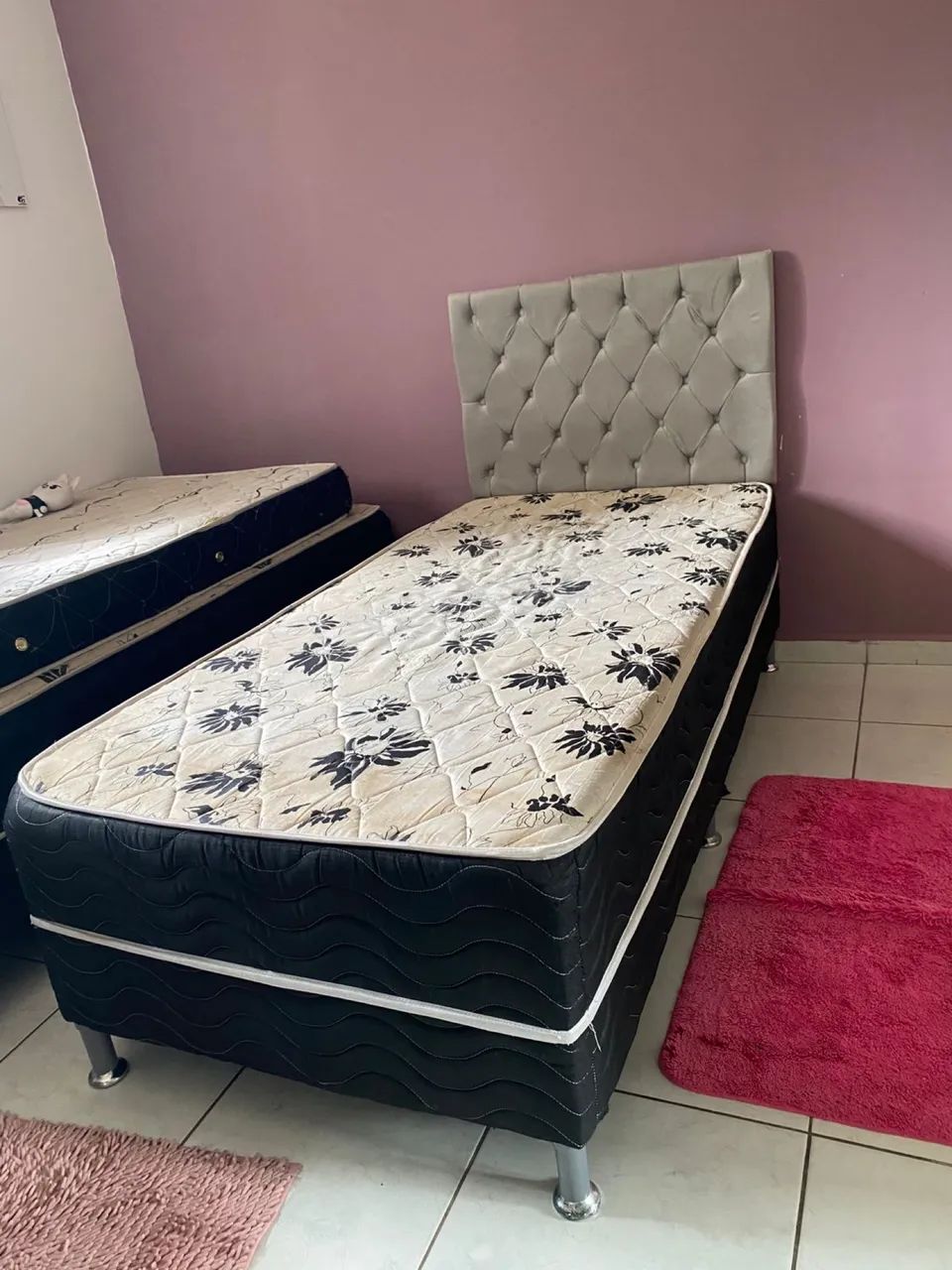 cama box solteirão com cabeceira 