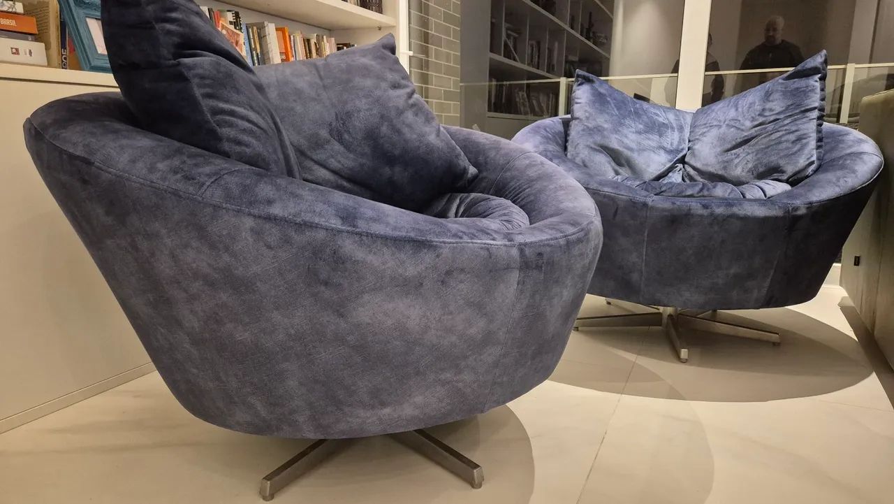 Vendo 2 poltronas redondas lindas e confortáveis  - Foto 3