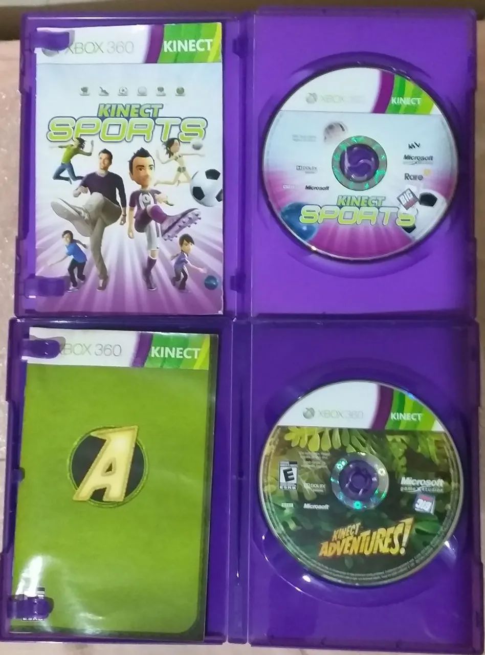 Kinect xbox360 com 2 jogos - Foto 2