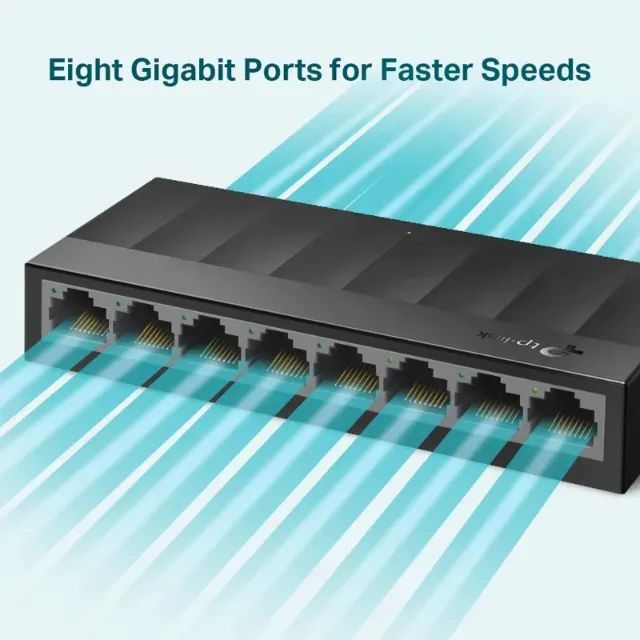 Switch GigaBits Tplink 8 Portas - Novo - Foto 3