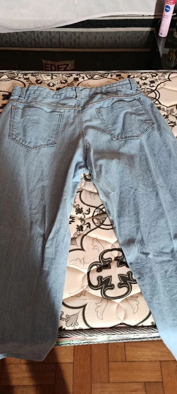Calça balão azul claro tamanho 44 - Foto 2