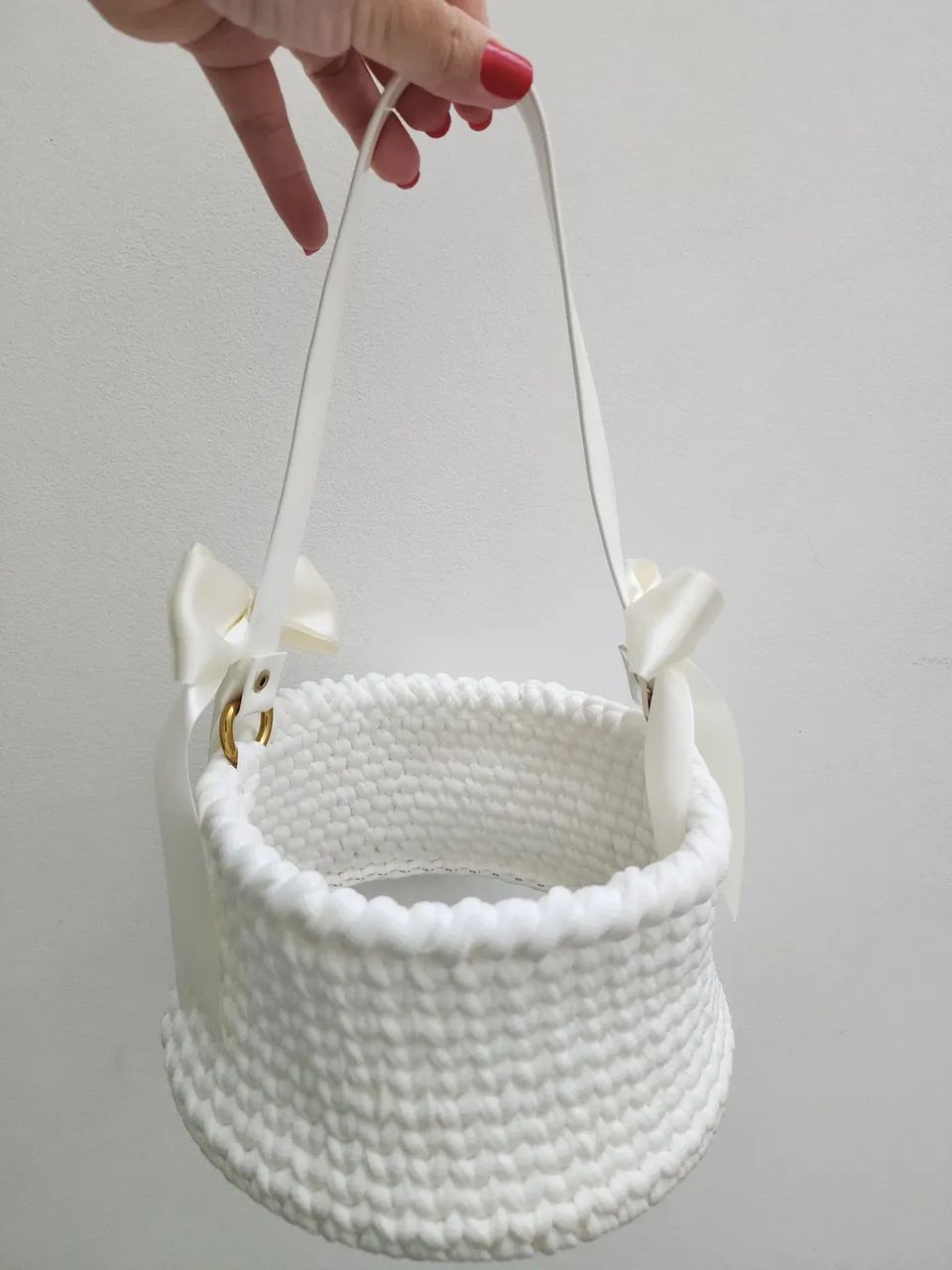 Cesto fundo transparente, Casamento ou Comunhão 