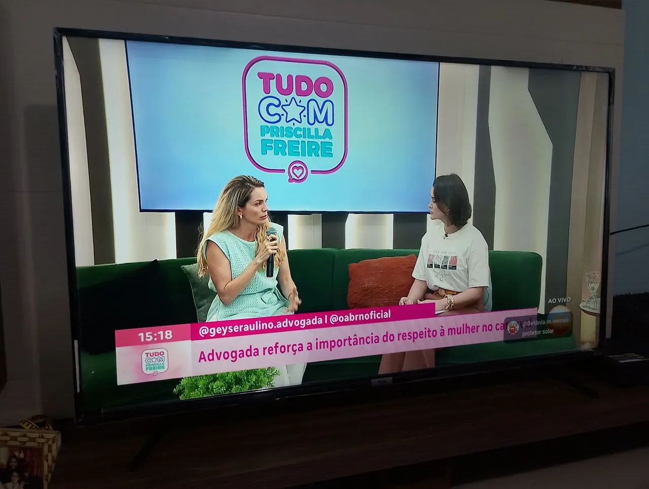 Vendo tv 55 polegadas semi nova 