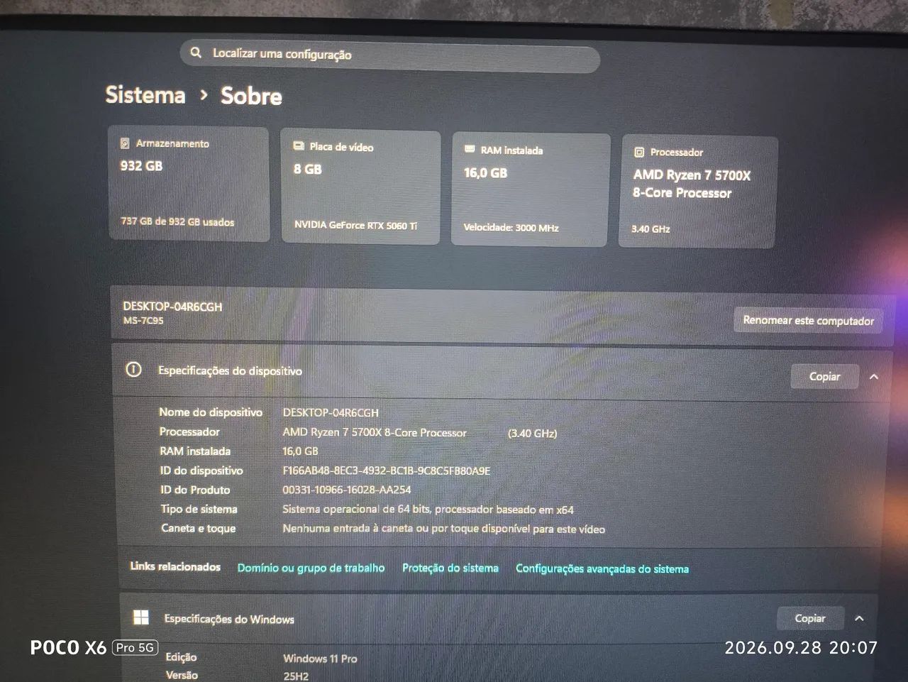 Setup gamer rtx 5060 ti 8gb - Foto 3