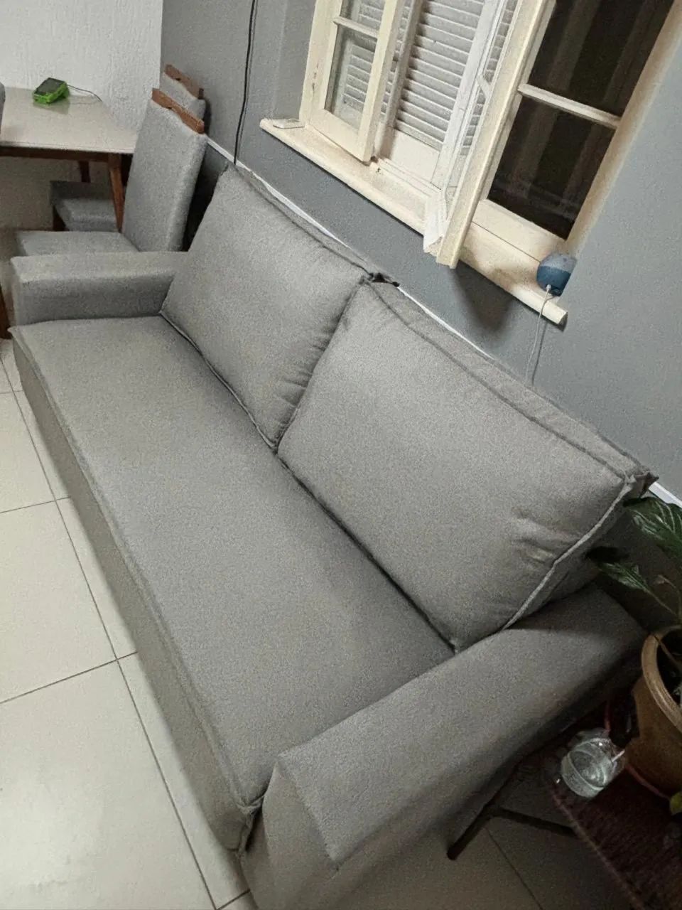 Sofá retrô de linho - Foto 3