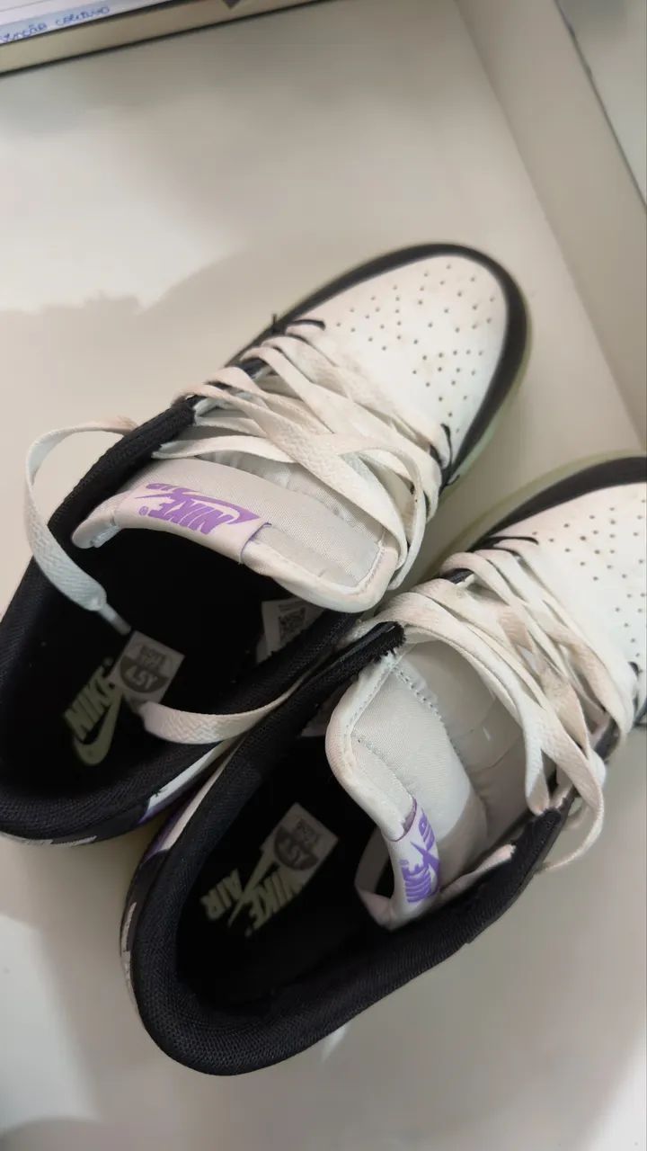 Air Jordan 1 Low Retro Black Raspberry  - Foto 3