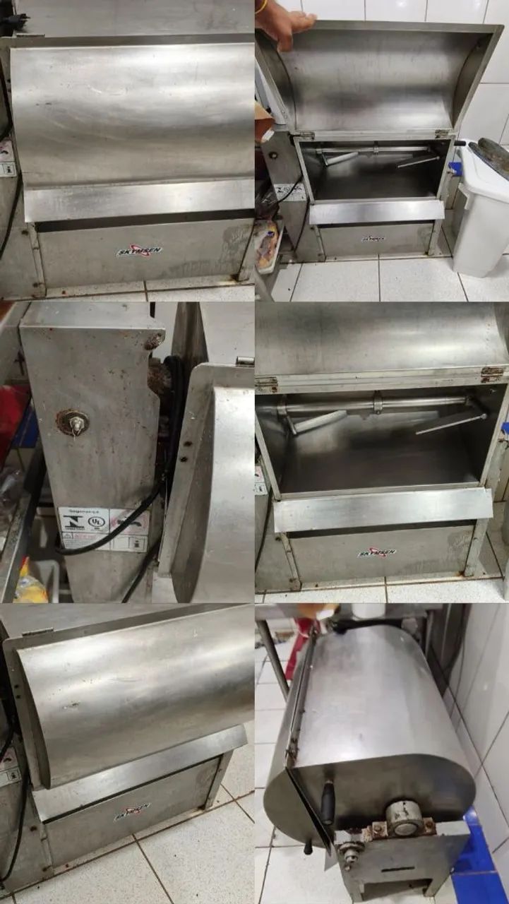 Máquina para misturar carne. 