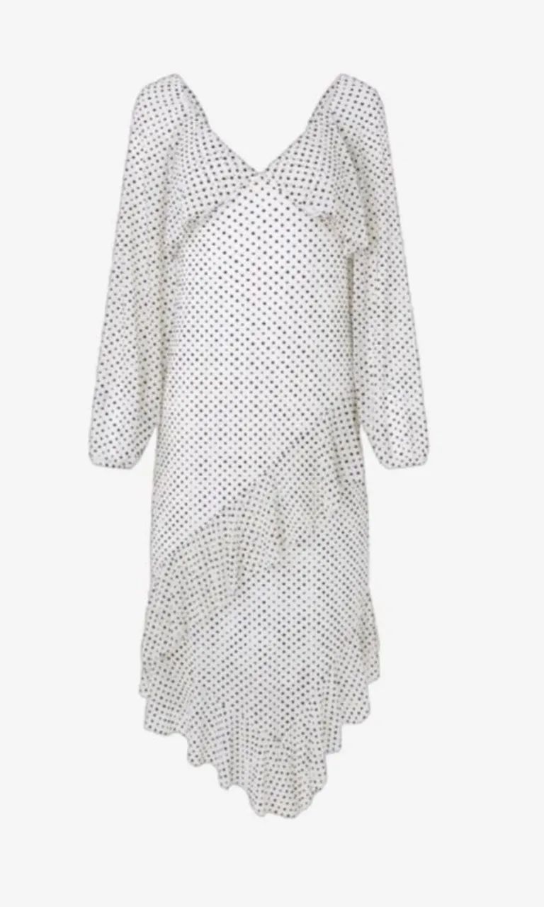 Vestido poá branco e preto M Renner