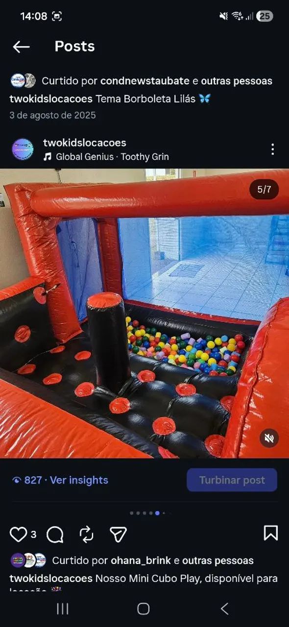 Mini cuboplay inflável  - Foto 3