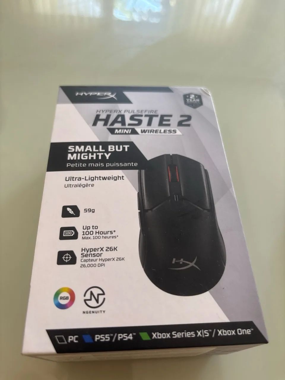 Mouse HyperX Pulsefire haste 2 Mini Sem fio - Foto 3