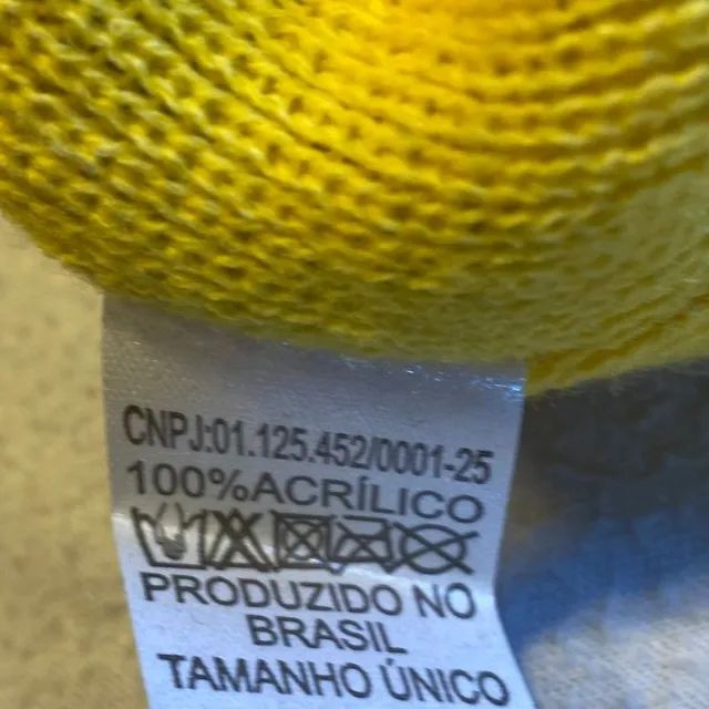 gorro touca brasil verde e amarelo único - Foto 4