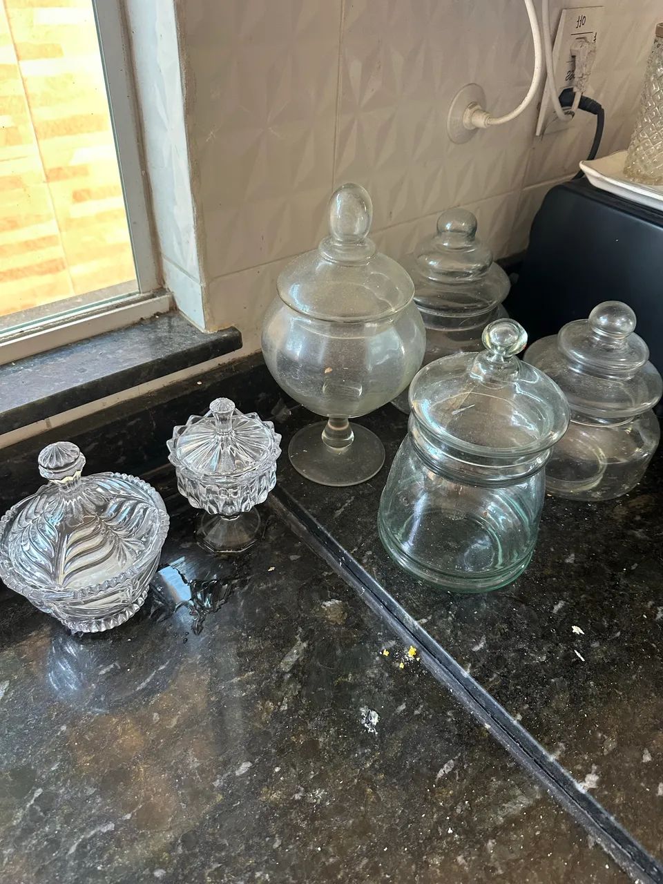 Qualquer Potiche de cristal $100. - Foto 2