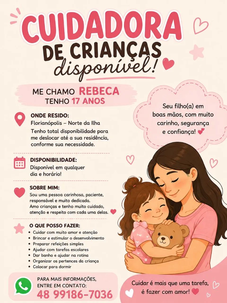Cuidadora de crianças 