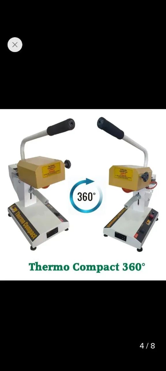 Prensa Transfer Giro 360 Thermo Compact Copos E Cilíndricos - Foto 3
