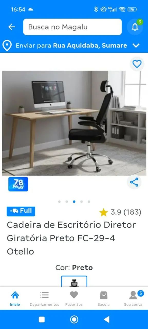 Cadeira ergonomica estilo gamer - Foto 4