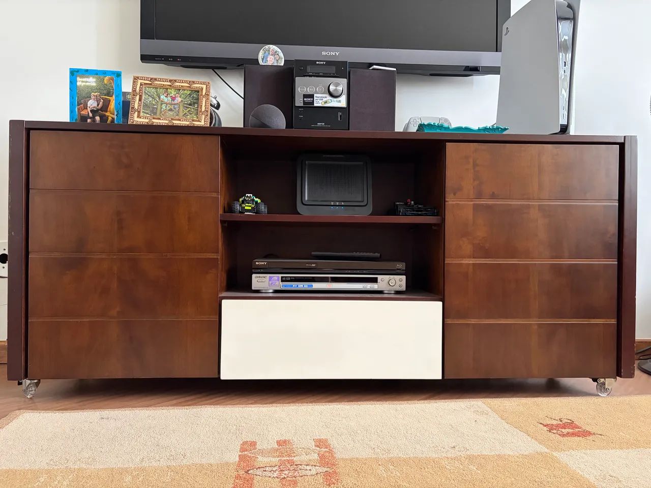Rack para TV (madeira maciça)