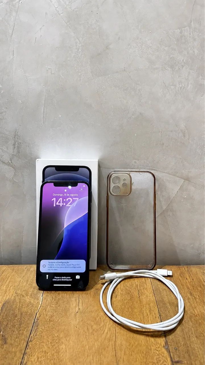 iPhone 12 64GB PRETO ACOMPANHA CAIXA!!! 