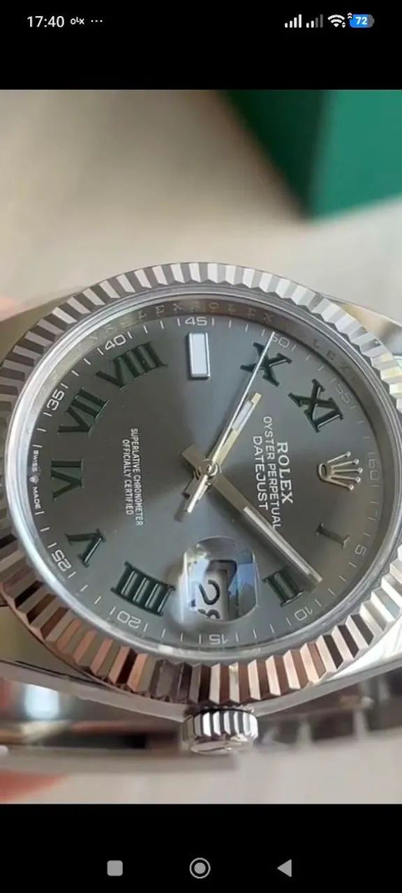 ROLEX DATE JUST WIMBLEDON/ 40 MM/ S.C - Foto 3