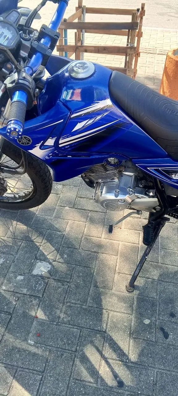 Moto azul  - Foto 4
