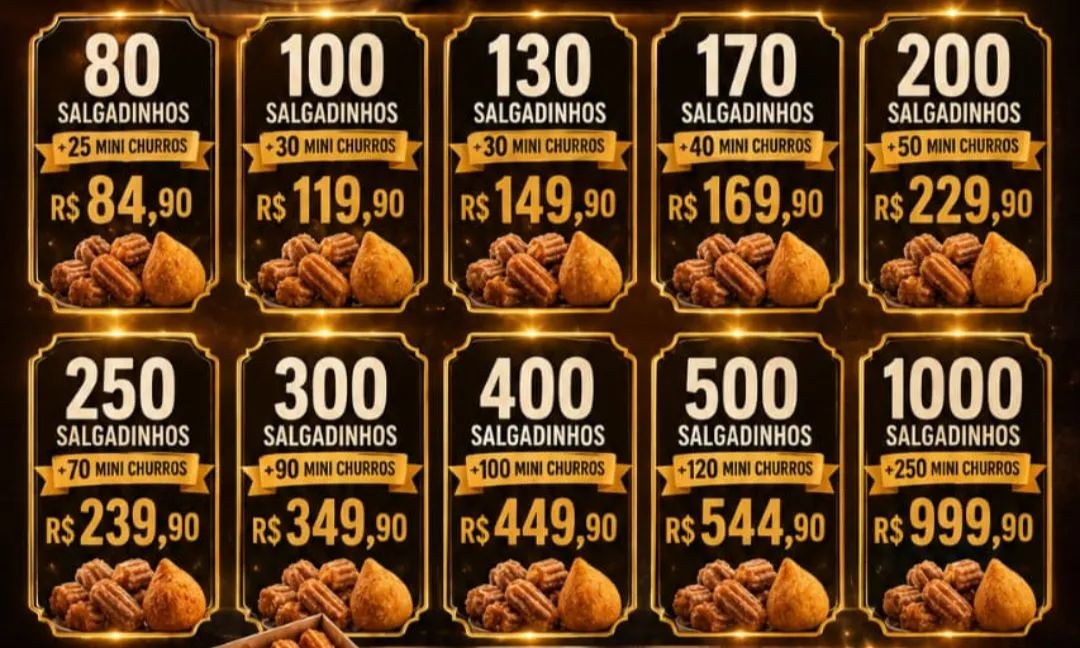 Cento de salgadinhos 89,90 - Foto 5