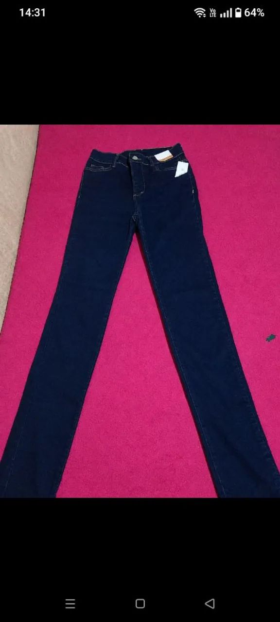 Calça jeans cigarrete 