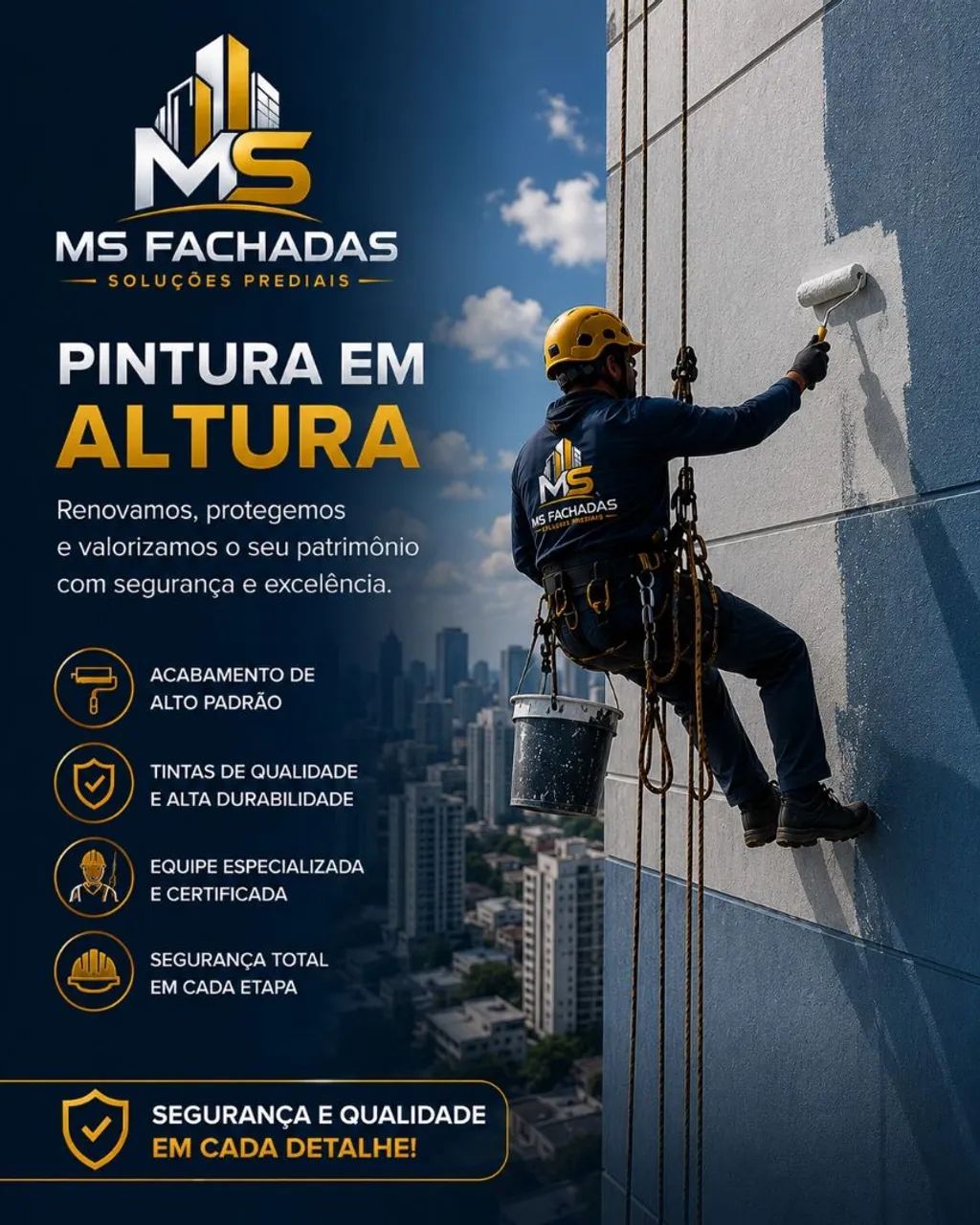 Ms fachadas soluções predial pinturas apartamento e salas comercial  - Foto 3