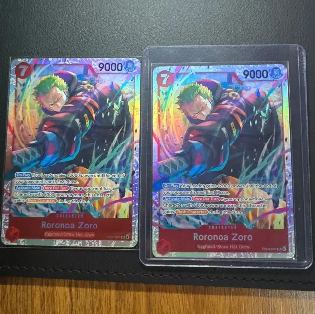 One Piece TCG Roronoa Zoro EB04-007 SR Alt Art Inglês NM - Hobbies