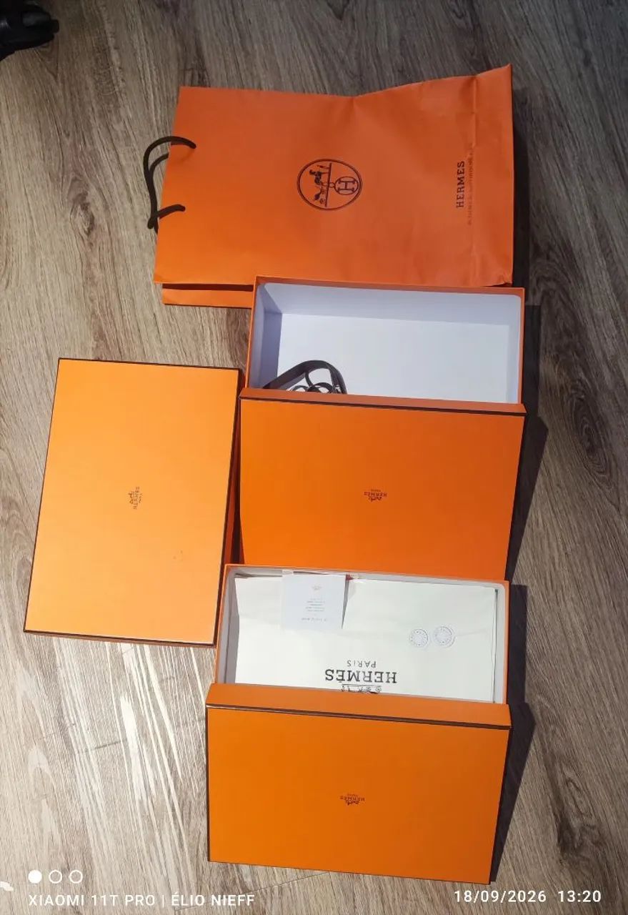 Caixas e sacola Hermes  - Foto 4