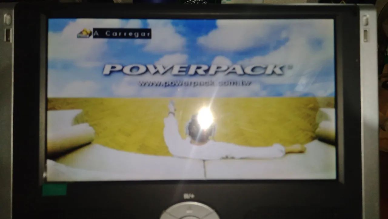 Leitor de DVD Powerpack com Tela de 7 Polegadas Multi vídeo Vídeo Carregador Leia Zn Sp - Foto 2