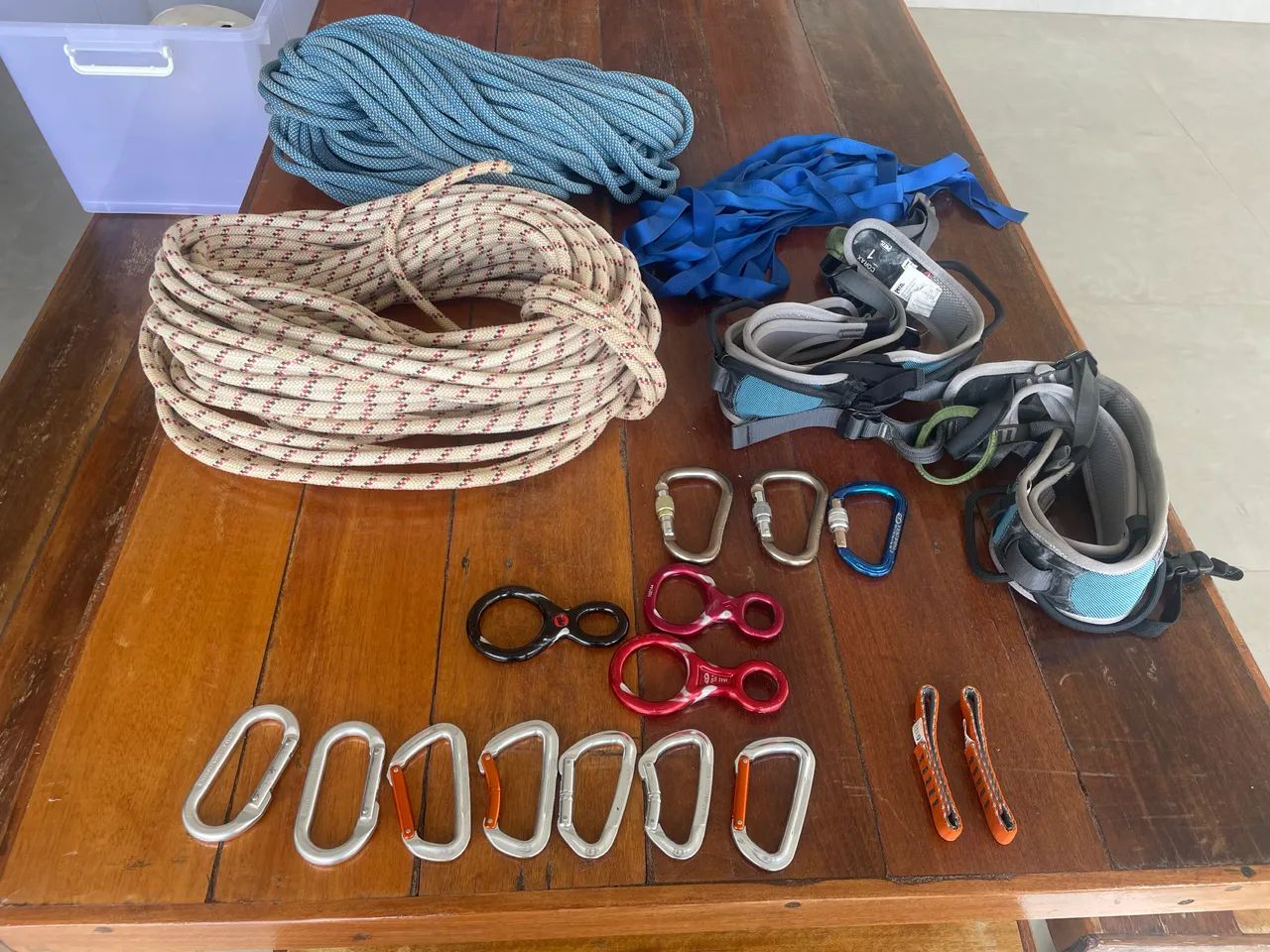 Equipamento completo rapel