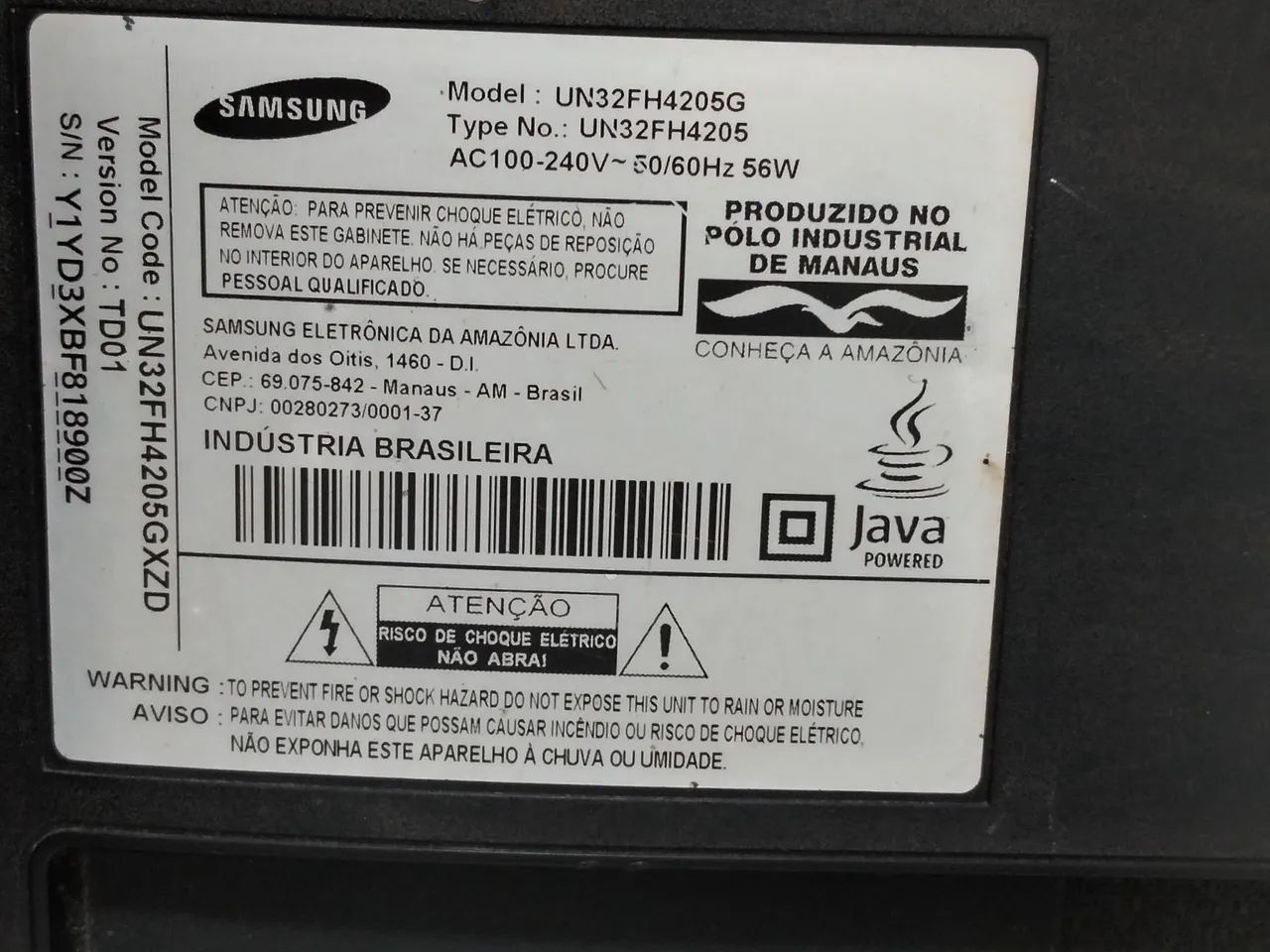 tv samsung com defeito - Foto 3