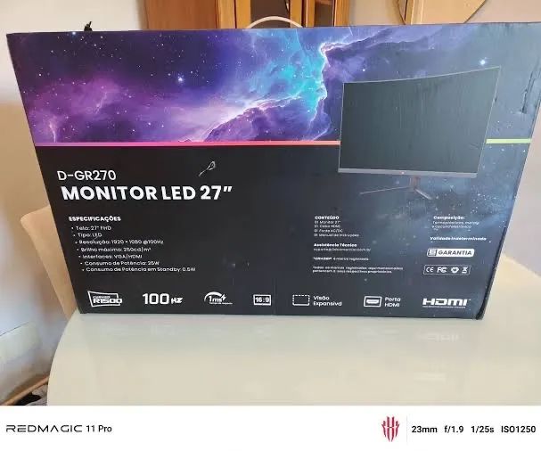 Monitor Para Computador Led Curvo 27? Polegadas Full HD 100Hz - Foto 4